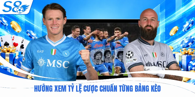 Hướng xem tỷ lệ cược chuẩn từng bảng kèo