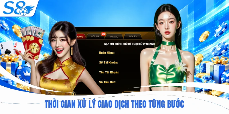 Thời gian xử lý giao dịch theo từng bước